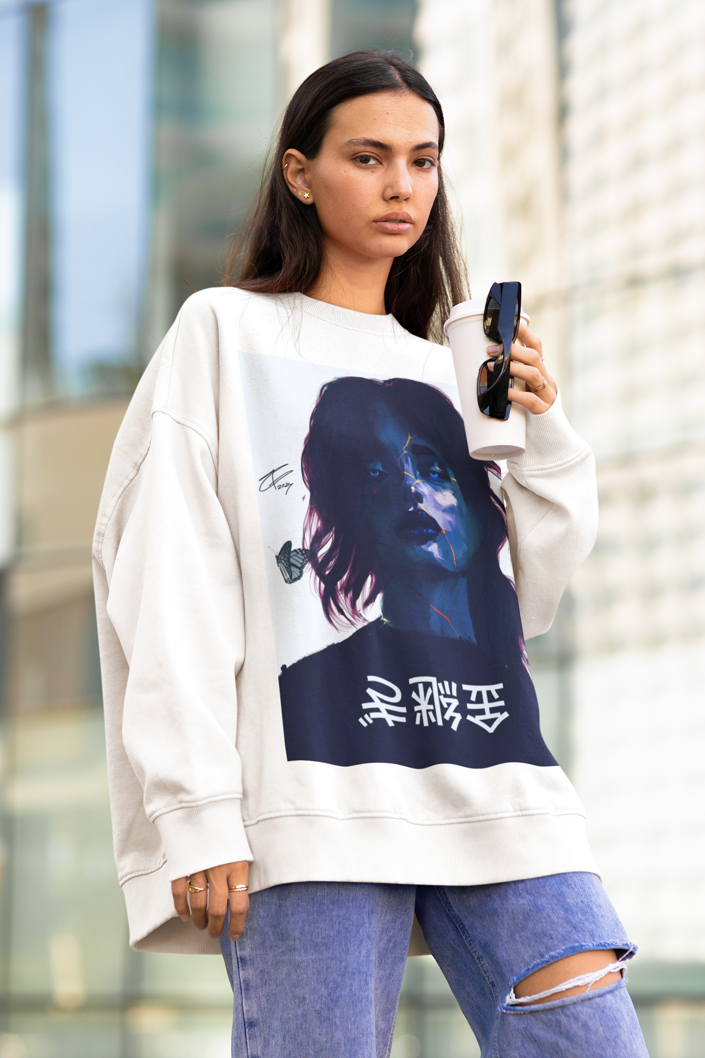 Kintsugi Fleeced Sweatshirt